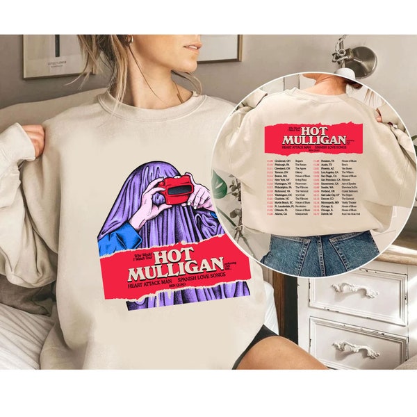 Hot Mulligan 2023 Concert Png, Hot Mulligan - Why Would I Watch Tour 2023 Png, Hot Mulligan 2023 Band Fan Png, Why Would I Watch Tee