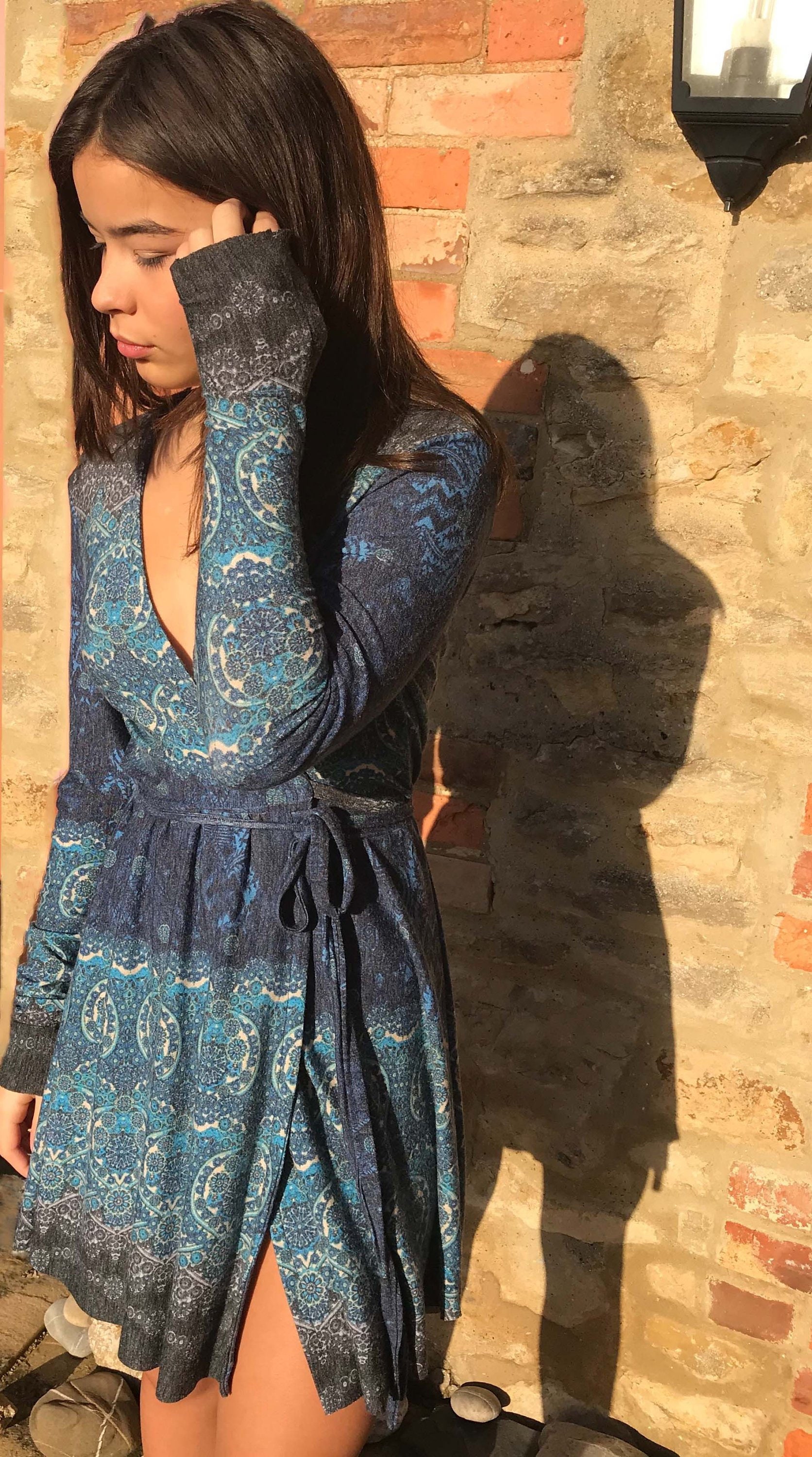 sustainable wrap dress