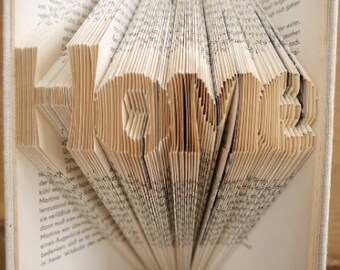 Home. PATTERN for book folding. DIY project beginners. personal gift