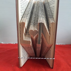 Libro plegado de INICIALES, iniciales de nombres, letras y un corazón, regalo de amor, boda, hochzeit, para el amante, 1er aniversario, regalo personalizado