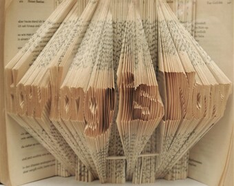 How long is Now-Custom order. Personalized gift. Folded book.  Street art, Spiritual gift, Book art, Unique gift, Real handmade, graffiti