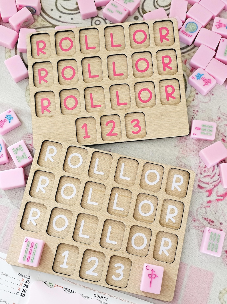 Mahjong Practice Boards | Mahjong Training Board for Beginners & Pros | Tile Placement Guide | Game Night Learning Tool image 5