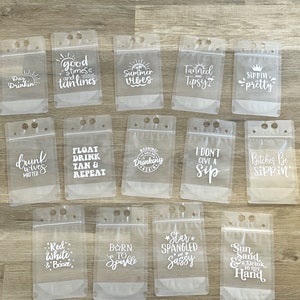 Reusable Drink Pouches: Funny Summer Party Favors image 5