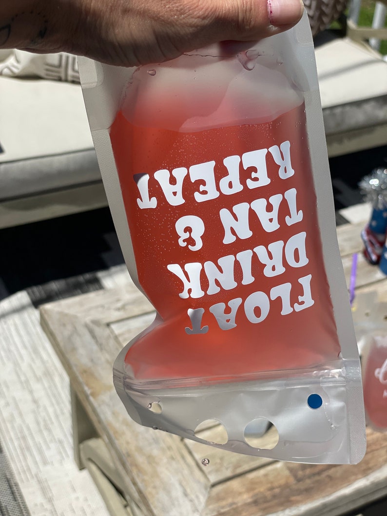 Reusable Drink Pouches: Funny Summer Party Favors image 4