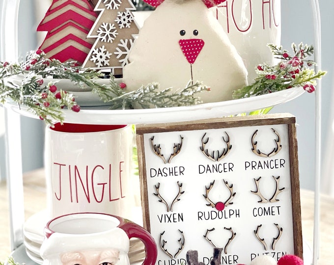 Cookies for Santa / Christmas Decor / 3D Signs / Tiered Tray Decor ...