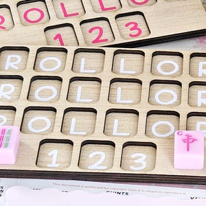 Mahjong Practice Boards | Mahjong Training Board for Beginners & Pros | Tile Placement Guide | Game Night Learning Tool image 4