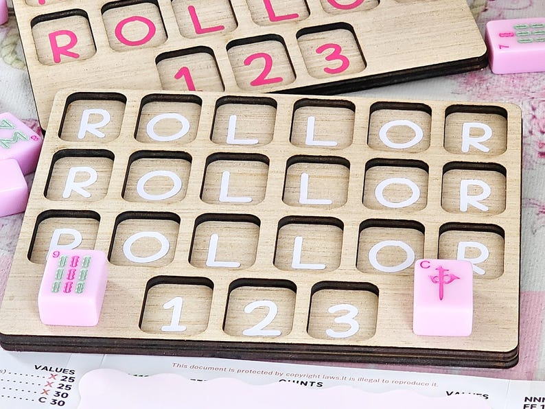 Mahjong Practice Boards | Mahjong Training Board for Beginners & Pros | Tile Placement Guide | Game Night Learning Tool image 4