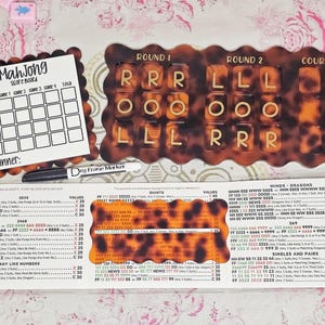 Mahjong Practice Board, Mahjong Beginner, Mahjong Line Reader, Charleston, Mahjong Accessories, Mahjong Scoreboard, Mahjong Tiles image 1
