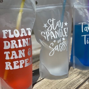 Reusable Drink Pouches: Funny Summer Party Favors image 3