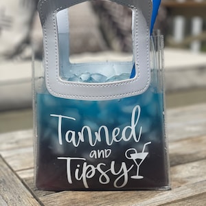 Capri sun bags, adult gift bag, drinking, summer drinks, summer vibes, bachelorette gifts, drinking tote, plastic tote, pool bag