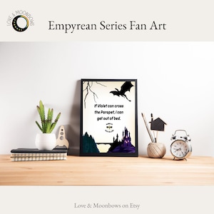 Fourth Wing Book Fan Art Poster | Empyrean Fan Wall Art | Violet Sorrengail | Basgiath War College | Fantasy Romance Decor | Booktok Fan Art