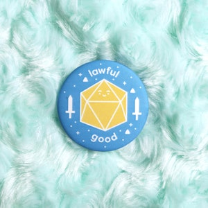 RPG Alignment Buttons for Dungeons and Dragons Players Lawful Good