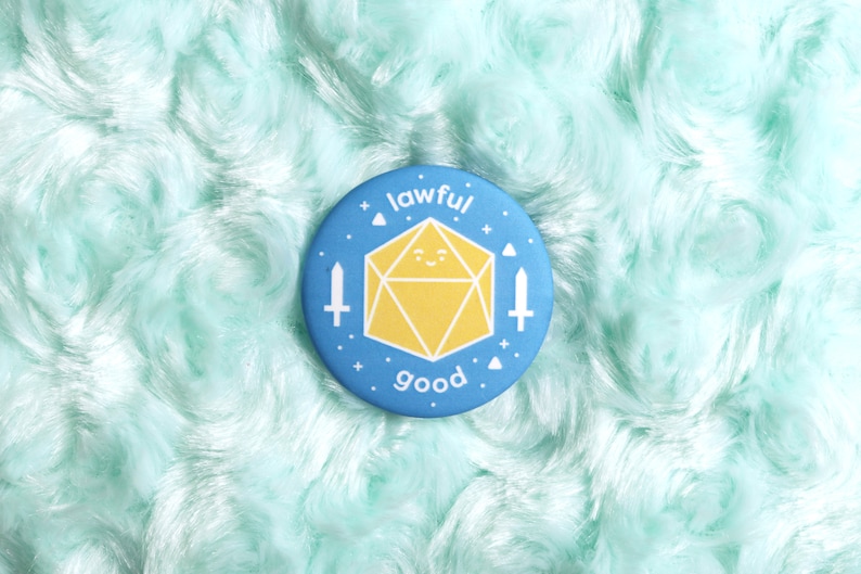 RPG Alignment Buttons for Dungeons and Dragons Players Lawful Good