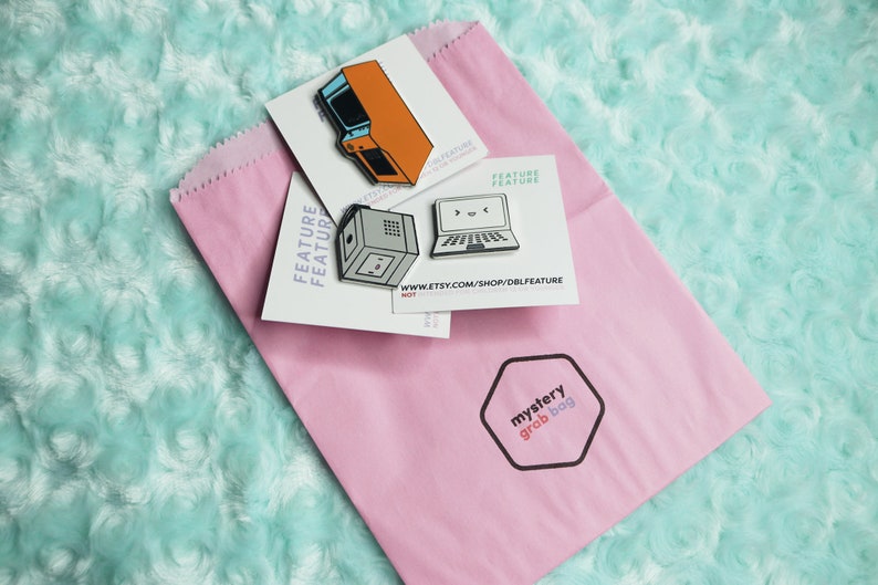 Mystery Enamel Pin Grab Bags Contains 3 B Grade Enamel Pins Etsy