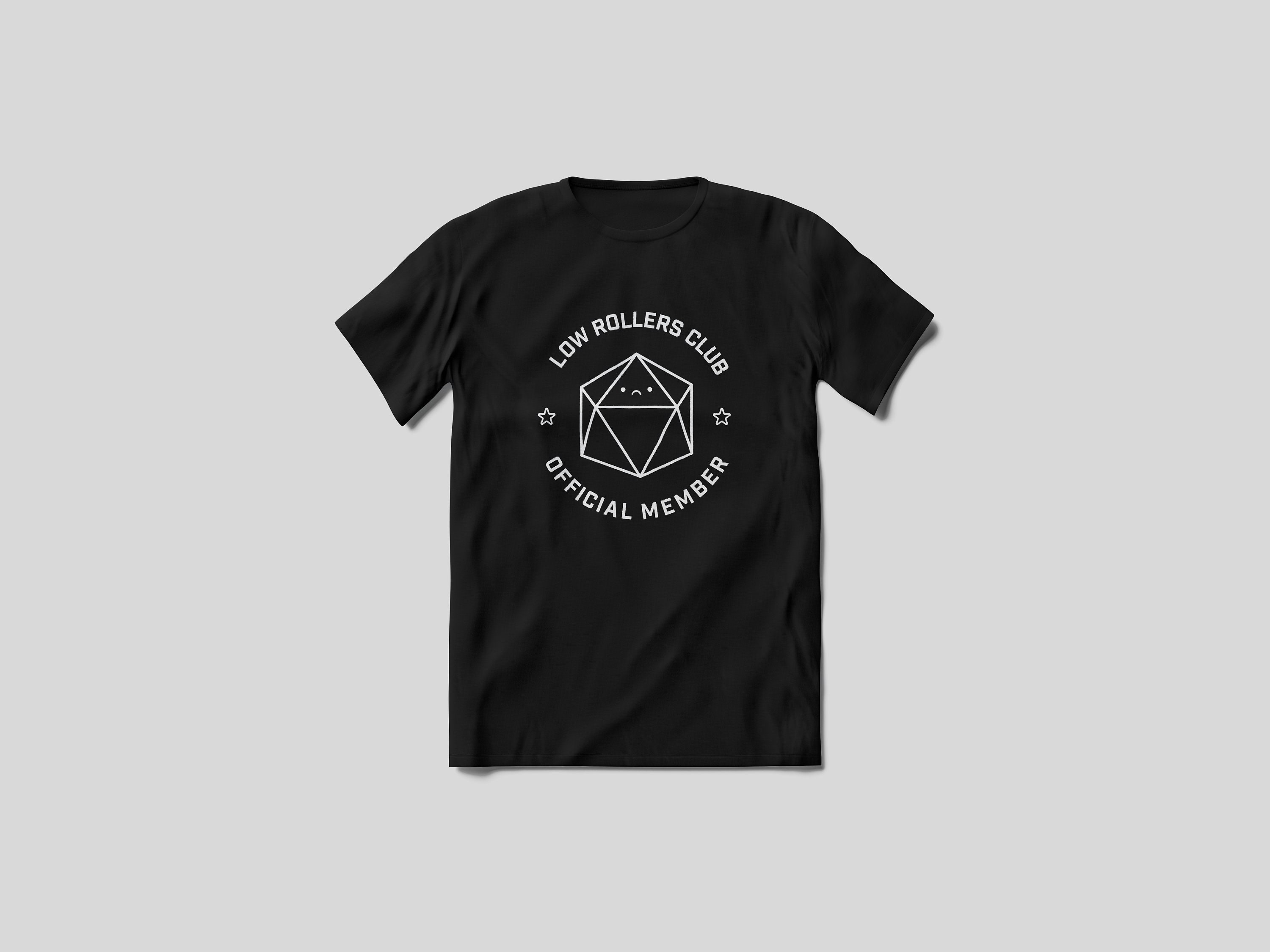 Low Rollers Club Official Member Sweatshirt and Tshirt Super Soft TTRPG  Apparel for Dungeons and Dragons Players Tiny Dice Buddies 