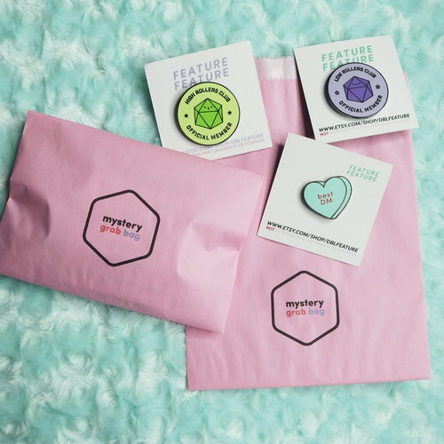 Mystery Enamel Pin Grab Bags Contains 3 B Grade Enamel Pins Etsy