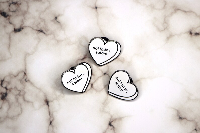 Halloween Conversation Hearts Hard Enamel Pins Pumpkin Etsy