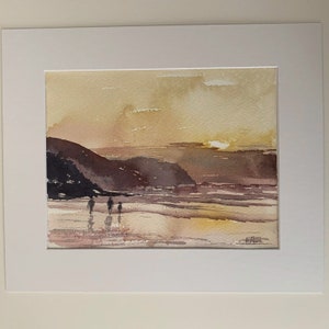 Cornwall Coast near Bude - Watercolour by David Thorn