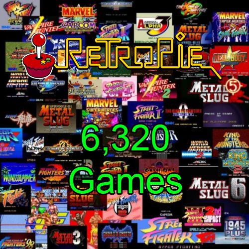 RetroPie MicroSD SD Card 6320 Retro Games Arcade NES SNES Etsy