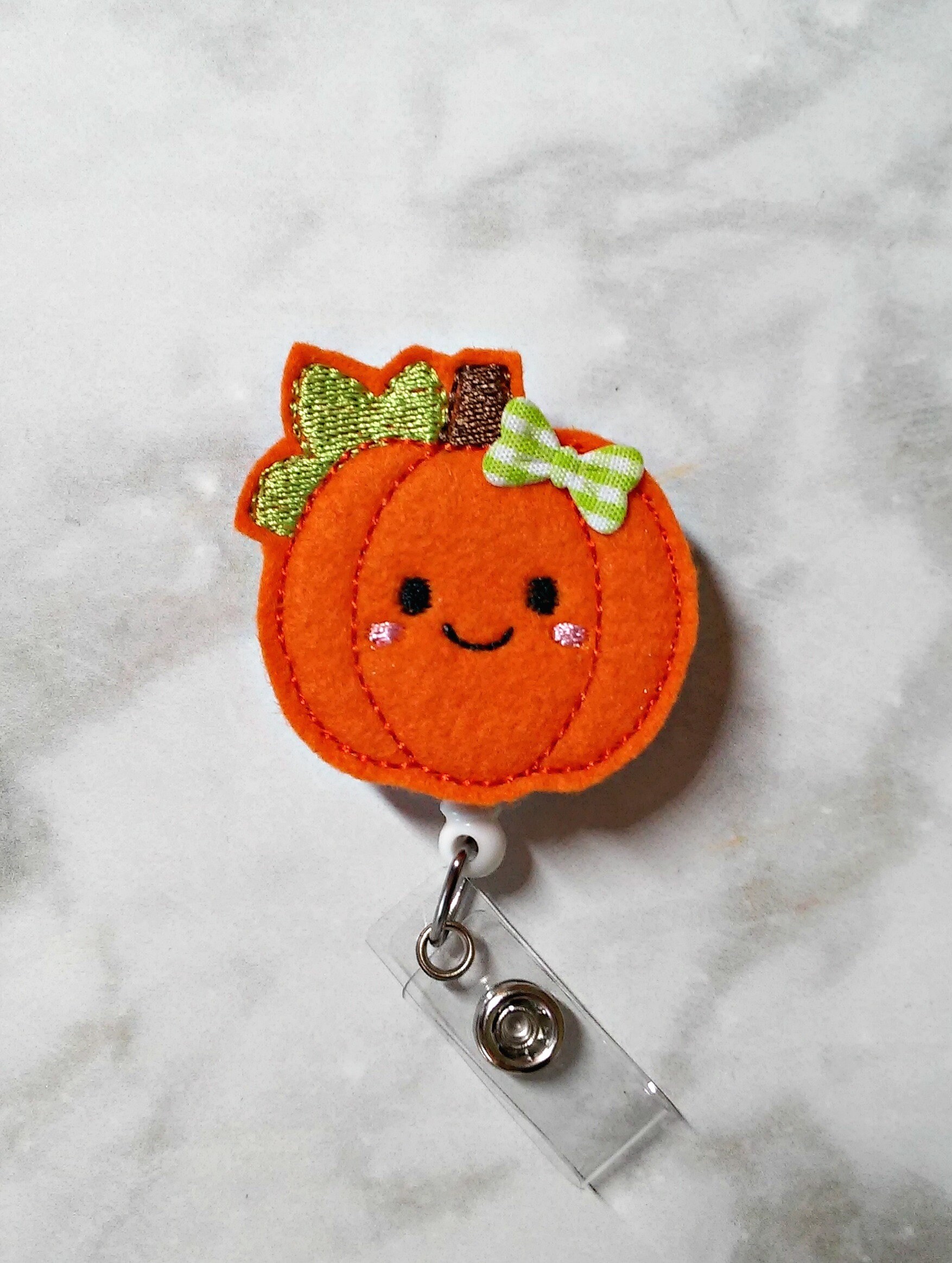 Pumpkin Badge Reel 