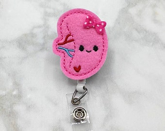 Cute Spleen Badge Reel - Nurse Badge Reel - Retractable ID Badge Holder - Organ - Nurse Gift - Medical Badge Holder - RN Badge Reel