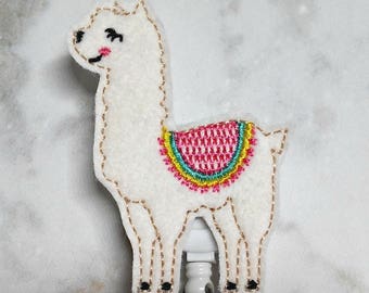 Llama Badge Reel/Nurse Badge Reel/Llama Gifts/ID Badge Holder/RN Badge Reel/Retractable Badge Holder/Nurse Gift/Teacher Badge