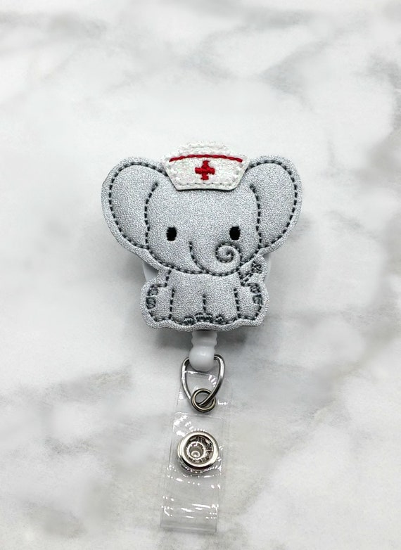 Elephant Nurse Badge Reel/nurse Badge Reel/retractable ID Badge