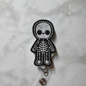 Cute X-ray Badge Reel/Skeleton Badge Reel/Radiology Badge Holder, Xray Tech Id Badge Reel/Nurse Badge Reel/Retractable ID Badge Holder image 2