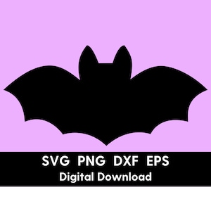 Bat Svg - Halloween Png - Halloween Svg- Bat Clipart - Bat Png - Fall Cut File dla Cricut - Pobieranie cyfrowe - Pliki Svg Png Dxf Eps-SBF002