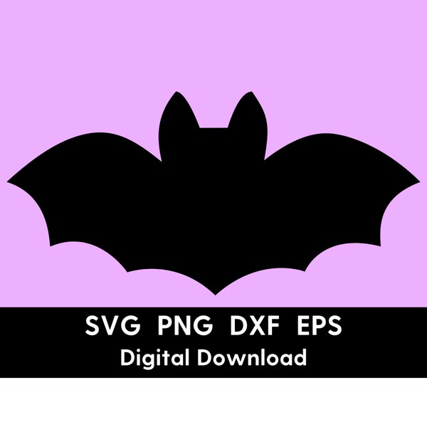 Bat Svg - Halloween Png - Halloween Svg- Bat Clipart - Bat Png - Fall Cut File for Cricut -Digital Download- Svg Png Dxf Eps Files-SBF002
