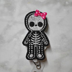 Cute X-ray Badge Reel/Skeleton Badge Reel/Radiology Badge Holder, Xray Tech Id Badge Reel/Nurse Badge Reel/Retractable ID Badge Holder image 1