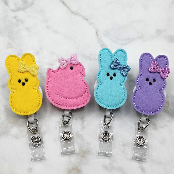 Easter Badge Reel/bunny Badge Reel/chick Badge Reel/nurse Badge  Reel/retractable ID Badge Holder/rn Badge Reel/nursing Student/peeps -   Singapore