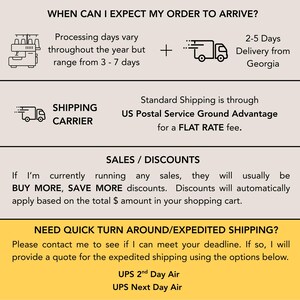 The image is a collage of three images, each depicting different aspects of shipping and sales. The first image shows a shipping carrier, the second image depicts a sales/discounts scenario, and the third image shows a question about expected order arrival.