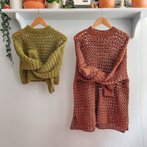 Crochet Pullover Pattern, Crochet Sweater Pattern, Crop Sweater Pattern, 3 Seasons Pullover