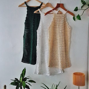 Crochet Top Pattern / Crochet Mesh Top Pattern / Crochet Dress Pattern / Summer Crochet Pattern / Beach Coverup Pattern / Beach dress