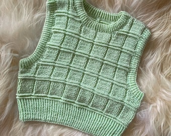 Crochet Vest Pattern / Crochet Pullover Pattern / Crochet Sweater Pattern/ &#39;CHOCOLATE PLATE&#39; VEST