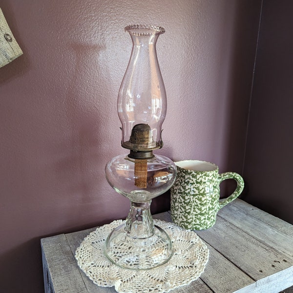 White Flame Oil Lamp Etsy