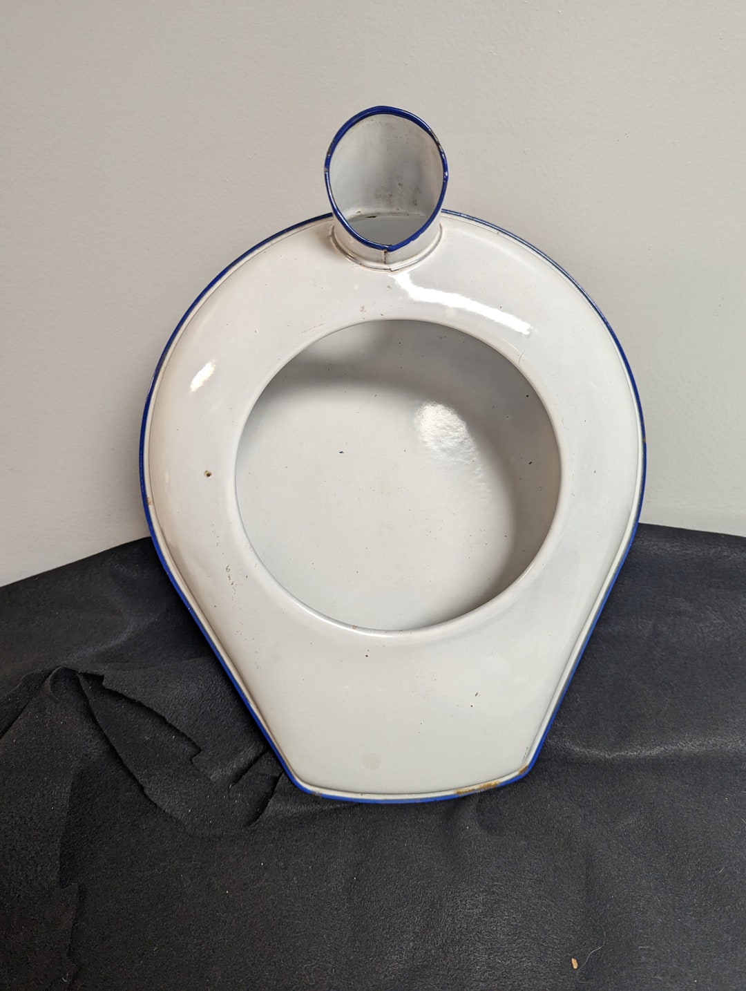 Vintage Cesco Enamelware Bed Pan Etsy