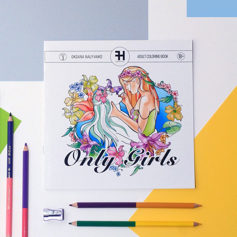 Erotic Colouring Book for Adults 'only Girls' | Etsy