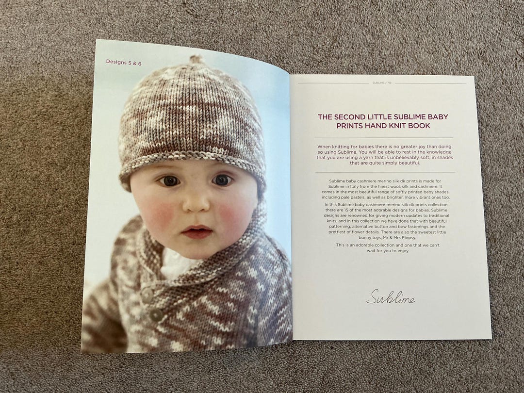 Sublime Baby Pattern Sublime Baby Prints Hand Knit Book: 15 Designs (0-3 Years Old) - Etsy