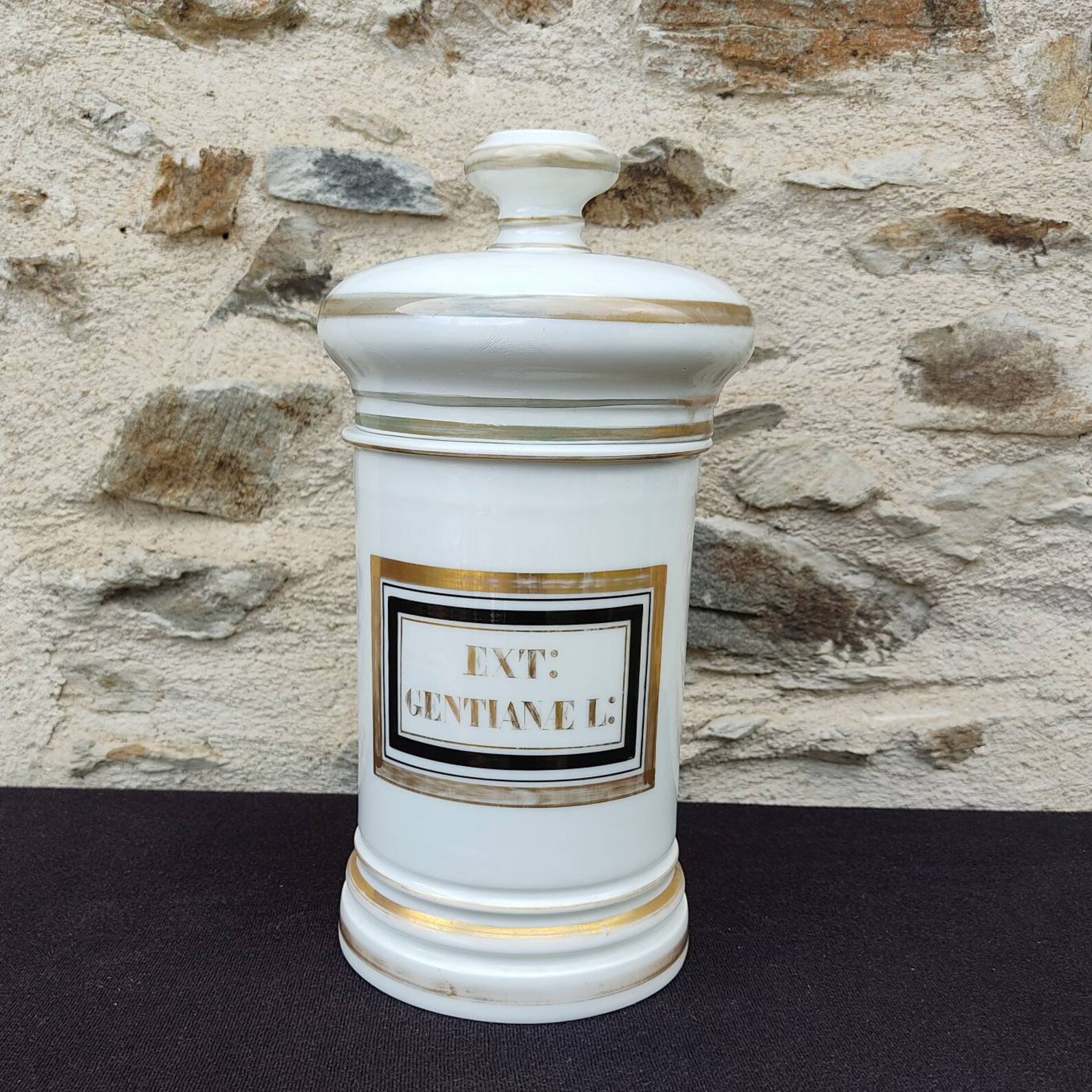 Ancien grand pot à pharmacie en porcelaine de Paris Etsy