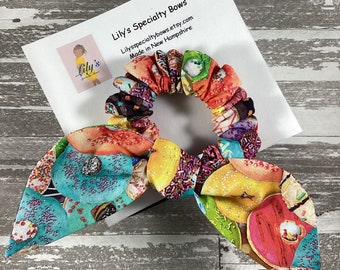 Donut Scrunchie, Bow Scrunchie, Top Knot Scrunchie, Bunny Ears Scrunchie