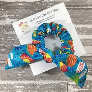 At The Beach Scrunchie, Bow Scrunchie, Top Knot Scrunchie, Bunny Ear Scrunchie, Summer Scrunchie