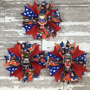 Super Hero Hair Bows
