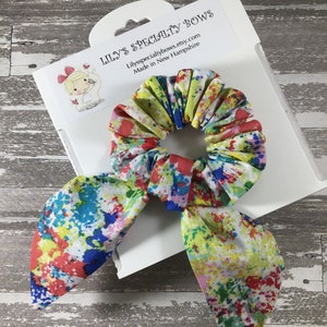 School Art Splatter Scrunchie