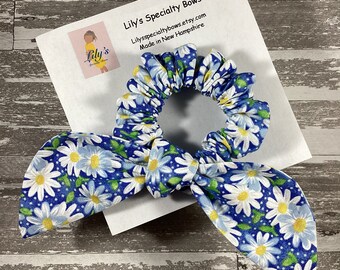 Daisy Scrunchie, Bow Scrunchie, Top Knot Scrunchie, Bunny Ears Scrunchie