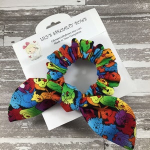 Dogs Scrunchie, Bow Scrunchie, Top Knot Scrunchie, Bunny Ear Scrunchie