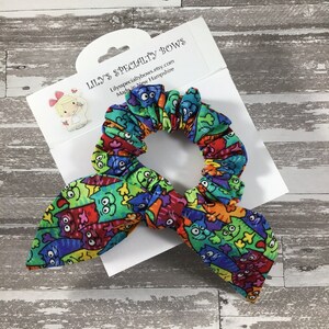 Cats Scrunchie, Bow Scrunchie, Top Knot Scrunchie, Bunny Ear Scrunchie