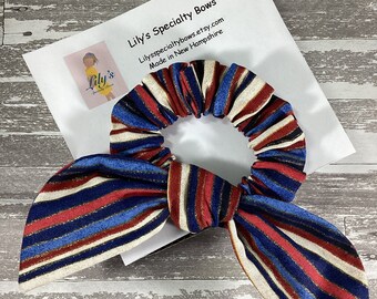 Stripes Scrunchie, Bow Scrunchie, Top Knot Scrunchie, Bunny Ears Scrunchie
