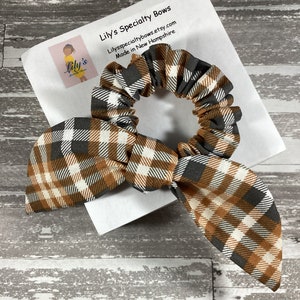 Plaid Scrunchie, Bow Scrunchie, Top Knot Scrunchie, Bunny Ears Scrunchie